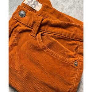 We the Free Corduroy Pants Womens 28 rust orange frayed hem Free‎ Prople